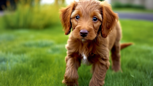 Cute Mini Irish Doodle Pup