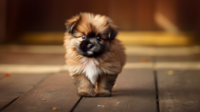 Cute Pom Tzu Designer Pup