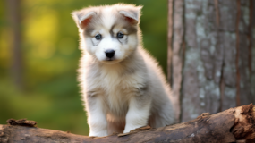 Cute Mini Huskydoodle Poodle Mix Pup