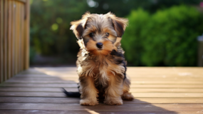 Yorkie Poo Being Cute