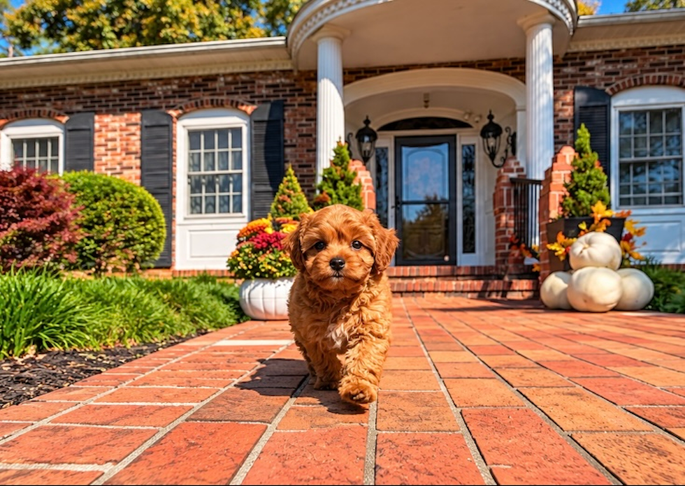 Cute Cavapoo Poodle Mix Pup