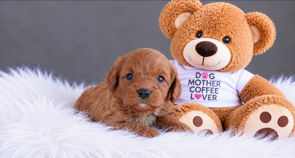 Cavapoo Pup Being Cute