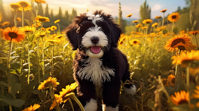 Cute Portuguese Water Dog Purebred Pup